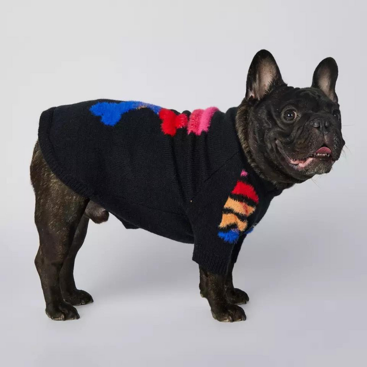 Woof ™ Strickpullover für Hunde | Schwarz